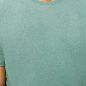 2026 New Arrival Breathable Anti-wrinkle Bodybuilding Sleeve Colored Polyester/Cotton Solid <b>Canvas</b> <b>Round</b> Neck Blank T Shirts Men - Product Image 6