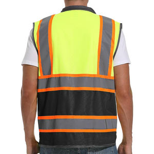 OEM logotipo personalizado ANSI Clase 2 impermeable LED Flash reflectante seguridad chaleco chaqueta para trabajos de construcción - Product Image 4