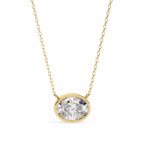 Pendentif en or 18 carats avec un magnifique diamant cultivé en laboratoire, pendentifs et breloques de diamants de qualité supérieure - Product Image 1