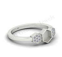 Hochwertige 925 Sterling Silber Ring Blank Custom DIY Schmuck Herstellung Basis Einstellung ohne Steine Verstellbarer Silber Mount Ring