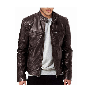 Chaqueta de cuero para hombre superventas 2025 de alta calidad con mangas largas y diseño elegante chaqueta de cuero para hombre de secado rápido - Product Image 6