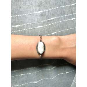 White Buffalo and Sterling Silver Link Bracelet Navajo-<b>Crafted</b> Cultural Collectible Jewelry - Product Image 3