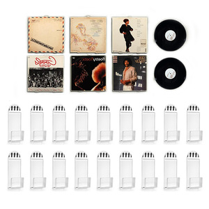 Présentoir mural en acrylique transparent pour albums, CD, vinyles et affiches – Idéal pour librairies, musées, salles d'exposition et papeteries (5*2) - Product Image 4