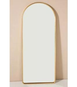 Modern Butterfly Detail <b>Full</b> <b>Length</b> Arched <b>Gold</b> <b>Mirror</b> For Stylish Bedroom And Interior Decoration - Product Image 6