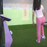 Système d'entraînement de football en salle de qualité professionnelle, machine de jeu de football interactive pour les programmes sportifs