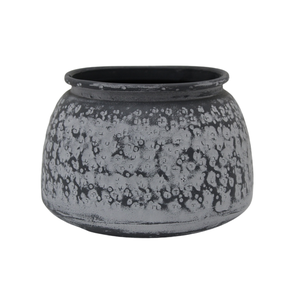 Vase à fleurs pour salon décoration de table de noël gris fini fer Designer Vase à fleurs pour sol - Product Image 4