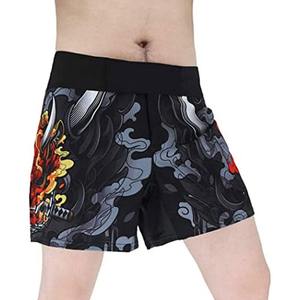 Short de judo MMA respirant en spandex/nylon extensible dans les deux sens-Couleurs et tailles personnalisables Vêtements de combat de haute qualité - Product Image 4