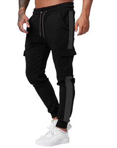 Pantalons de survêtement en coton de haute qualité pour hommes, design personnalisé, mi-éco-responsable, léger, respirant, confortable, style streetwear pour l'entraînement - Product Image 2