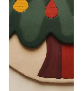 พรมขนสัตว์ดีไซน์แบบนามธรรมที่ทันสมัยทำด้วยมือชุดพรมสำหรับพื้นที่รูปทรงต้นคริสต์มาสสำหรับบ้านห้องนั่งเล่นห้องเด็ก4*9 * 12ft - Product Image 2