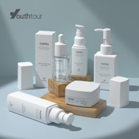 YMSL Emballage Cosmétique Personnalisé 100ml 250ml 450ml 600ml En Plastique carré Lotion Shampooing Gel Douche Conditionneur Bouteille