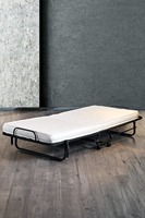 Lit pliant moderne en métal Marseille |   Lit d'appoint pliable portable, rangement facile, solution de sommeil confortable pour hôtel, école