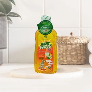 Bain de bouche pour enfants à base de plantes de haute qualité, saveur orange, sans alcool, formule naturelle pour une haleine fraîche, soin buccal quotidien doux - Product Image 5