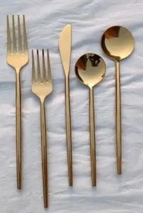 Ensemble de couverts en cuivre de haute qualité Couverts design pour les salades-Passe au lave-vaisselle disponible à prix de gros - Product Image 4