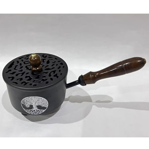 Top Trending Accesorios para el hogar Incienso redondo Bakhoor Quemador Color plata Diseño hecho a mano Buena calidad Metal Bakhor Holder a granel - Product Image 2