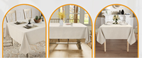 Nappe jetable écologique personnalisée en non-tissé 100 % polypropylène très résistante 110 GSM motif géométrique abstrait