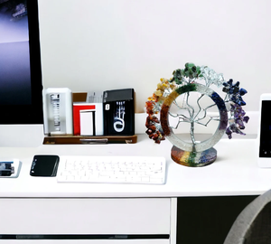 หินคริสตัลธรรมชาติเจ็ดวงจักระของต้นไม้ชีวิตหินคริสตัลที่กำหนดเองแบบเต็มรูปแบบสำหรับตกแต่งและของขวัญ - Product Image 6