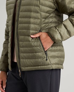 Commande sur mesure pour hommes Veste bouffante High Street pour l'hiver et l'automne Col montant Technique lavée Fermeture à glissière avant en toile unie à faible taux - Product Image 2