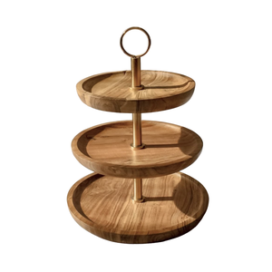 Soporte decorativo de madera para servir de Metal, mesa de diseñador, suministros de accesorios de decoración de cumpleaños y Aniversario - Product Image 1