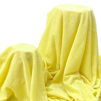 Tissu tricoté texturé léger 100 % polyester, protection UV, doux et respirant, pour vêtements d'été, en stock