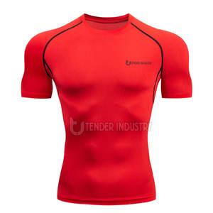 Camisetas Deportivas Formales de Punto para Hombre de Alta Calidad, Personalizadas, Transpirables, de Poliéster/Algodón a Bajo Precio - Product Image 1