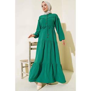 Robe à demi-boutons sur le devant Vert - Product Image 1