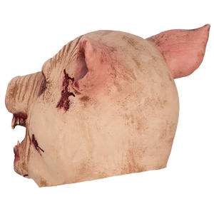 ผู้ผลิตหน้ากากฮาโลวีน HLC Latex หน้ากากสัตว์สยองขวัญ หน้ากากแฟนซีรูปหัวหมู สำหรับคอสเพลย์สัตว์ - Product Image 4