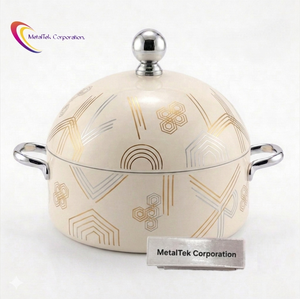 Casserole isotherme en acier inoxydable de haute qualité, récipient de stockage pour aliments chauds et plat de service de luxe tendance - Product Image 1