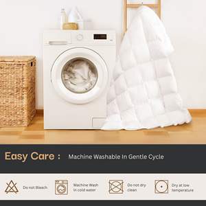 Couette en microfibre hypoallergénique |   Couette légère en peluche pour toutes les saisons, style hôtel |   Literie sur mesure ultra douce - Product Image 4