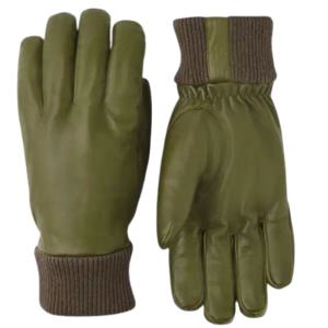 Guante de conductor de cuero de grano de vaca con forro polar grueso de primera calidad, ropa de trabajo de alta visibilidad para uso en el jardín, seguridad reflectante suave transpirable - Product Image 1