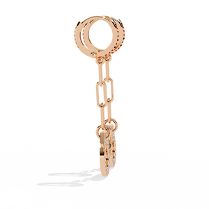 Boucles d'oreilles uniques en or 18 carats avec diamant de laboratoire, boucles d'oreilles de qualité supérieure - Product Image 3