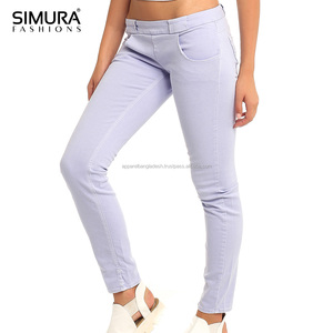 Shorts Vaqueros Ajustados de Cintura Media para Mujer, Marca SIMURA, Estilo Casual, Ecológicos, de Secado Rápido, con Spandex/Poliéster - Product Image 2
