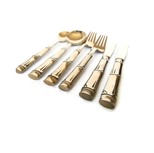 Juego de cubiertos de cuchara de latón elegante clásico Cubiertos de latón para mango largo y uso para restaurantes usados al mejor precio - Product Image 4