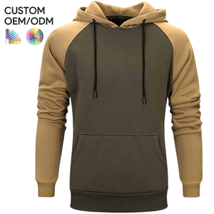 Sweat à capuche pour homme de haute qualité, streetwear d'hiver, patchwork brodé, coupe et couture, couleur personnalisée, pull à blocs de couleur, OEM ODM, marque privée - Product Image 1
