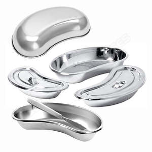 New Arrival Customized Logo Print Newest Product <b>Stainless</b> <b>Steel</b> Kidney <b>Bowl</b> Curved Tray - Product Image 3