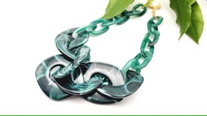 Resin <b>Necklace</b> Unique Collection Handcrafted Resin <b>Necklace</b> for Girls Wedding and Partywear Wear Resin Jewelry From India - Product Image 3