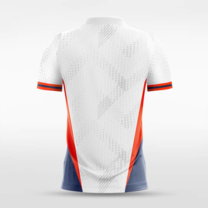 Maillot de football unisexe en polyester respirant à séchage rapide, imprimé par sublimation, avec bordure contrastée et logo personnalisé pour entraînement et match d'équipe - Product Image 6