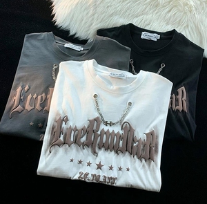 เสื้อยืดพิมพ์ลายพัฟฟ์สำหรับผู้ชายเสื้อยืดผ้าฝ้ายโอเวอร์ไซส์สำหรับผู้หญิงเสื้อดีไซน์3D โลโก้แบบสั่งทำได้จากโรงงาน - Product Image 1