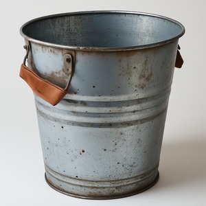 Elegante maceta de cuero galvanizado con pátina de plata rústica Trabajo artesanal Diseñado para interiores decorativos y de temporada - Product Image 3