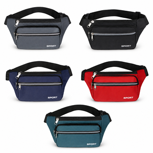 <b>Mens</b> Large Capacity <b>Waist</b> <b>Bag</b> 8 Inch Outdoor Sports Hiking Cycling Running Jogging Fanny Pack - Product Image 1