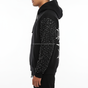 Sweat-shirts tendance pour hommes, parfaits pour un usage quotidien, style streetwear, tenue de mode, coton mélangé basique - Product Image 2