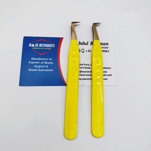 Pinzas profesionales para extensiones de pestañas con volumen de 90 grados, acero inoxidable sostenible con punta puntiaguda - Product Image 4