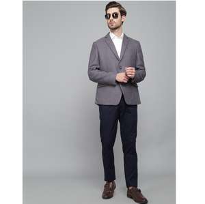 Blazer décontracté gris clair pour homme de qualité d'exportation, confortable et tendance, à porter au quotidien, disponible à un prix raisonnable - Product Image 1