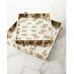 Premium Square Mop Coasters With Glossy Finish Designed For Elegant Home Interiors And Dining Room <b>Table</b> <b>Protection</b> - Product Image 1