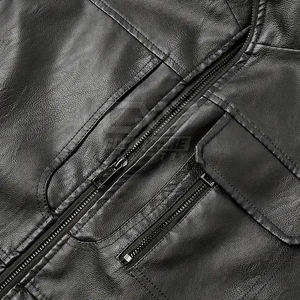 Gilet en cuir pour hommes de meilleure qualité Gilet en cuir durable pour hommes Gilet en cuir de haute qualité - Product Image 5
