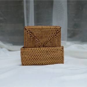 2024 créatif rotin thé sous-verre pièces ensemble accessoires de cuisine osier Jute sous-verres avec support Design Unique à la main - Product Image 5