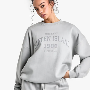 Sudaderas con Capucha y Cuello Redondo para Mujer, Color Personalizado, Diseño con Logotipo Frontal, Tejido Transpirable de Poliéster/Algodón, Venta al Por Mayor - Product Image 1