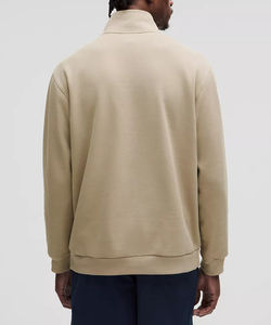 Sweat-shirt tendance à col rond et fermeture éclair sur le côté pour homme, tissu respirant, doux et chaud, vêtement de sport élégant - Product Image 2