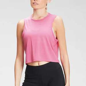 2025 haute qualité personnalisé été sans manches débardeur pour les femmes à la mode U cou haut court en gros Sexy conception unie - Product Image 5