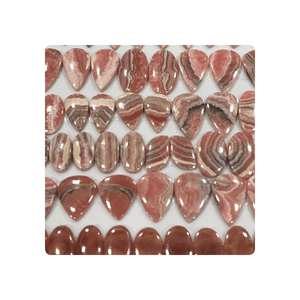 Par de Cabujones de Rodocrosita Argentina Natural para Joyería - Product Image 6