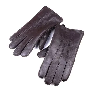 High Quality Fashion Genuine Goat Skin Leather Gloves Men Car Driving Gloves Goatskin Leather gloves from Pakistan